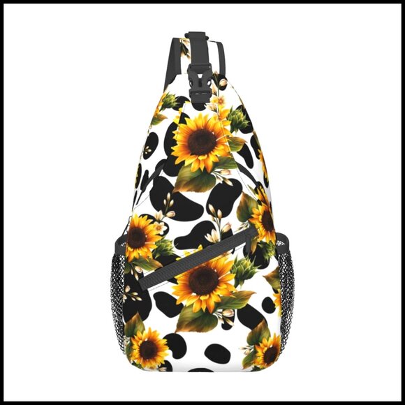 Polyester Crossbody Backpack Daypack Adjustable Strap 4 Pockets Travel Gym main image 4